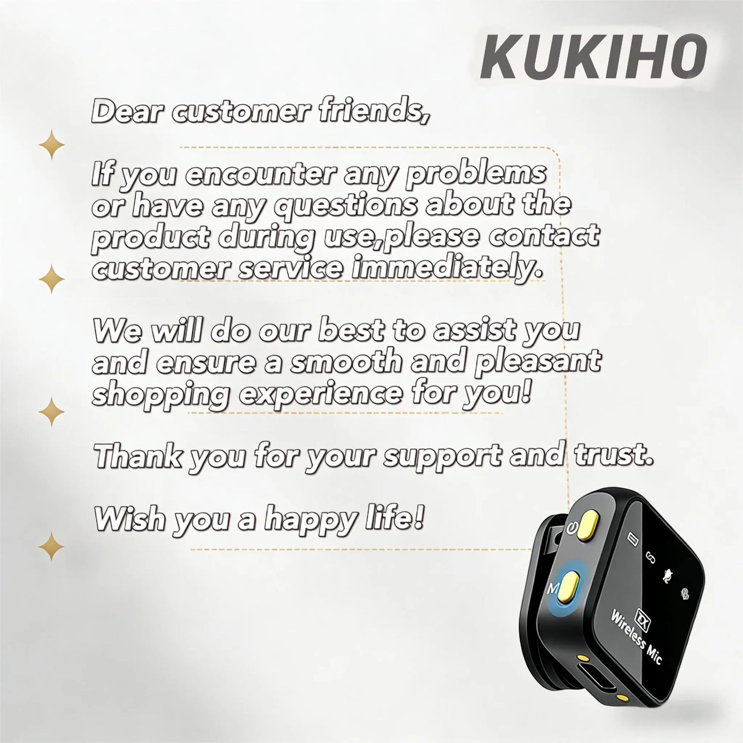 Summer Sale！Kukiho Wireless Lavalier Microphone for Iphone Ipad Android with Charging Case Audio Smartphone Audio Smartphone