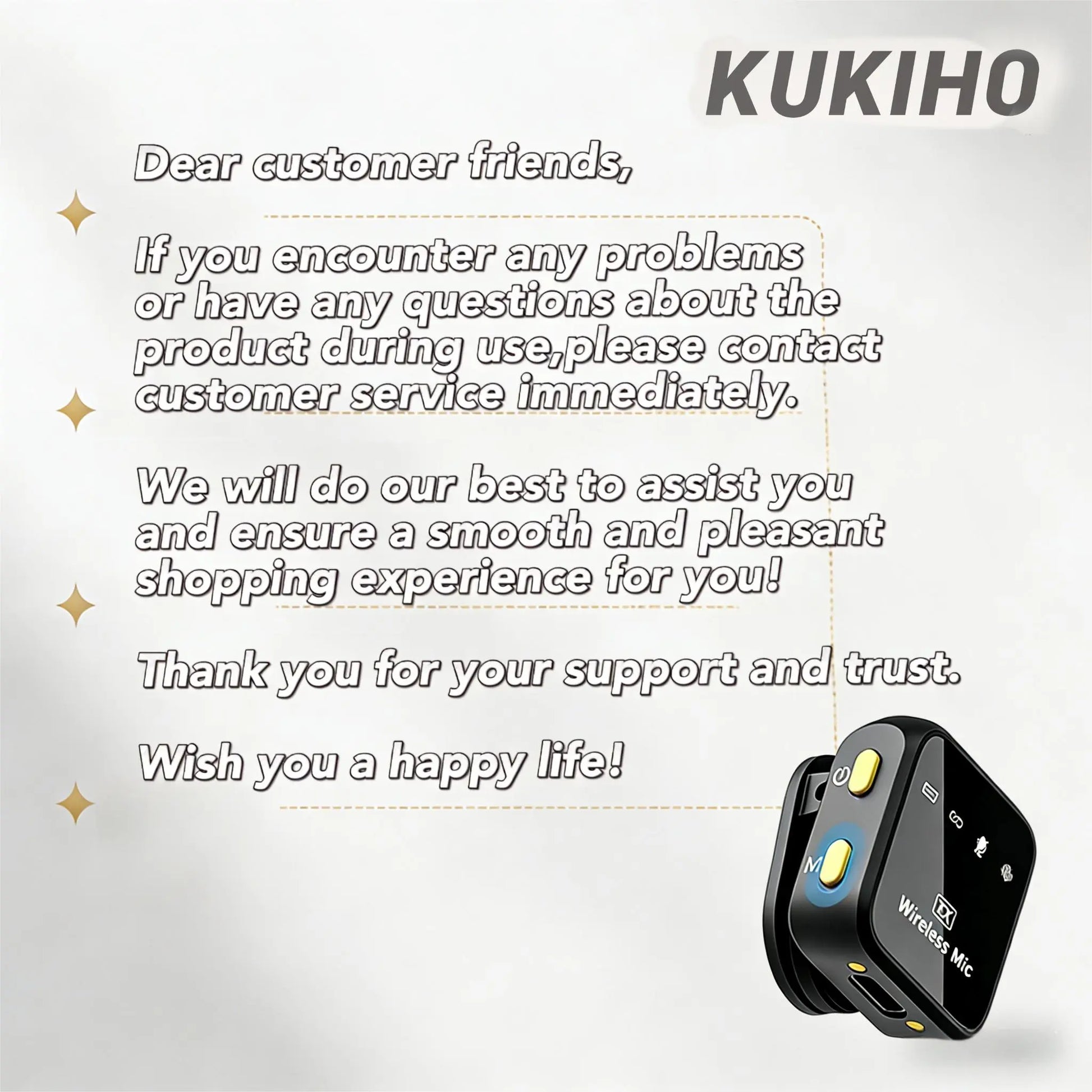 Summer Sale！Kukiho Wireless Lavalier Microphone for Iphone Ipad Android with Charging Case Audio Smartphone Audio Smartphone