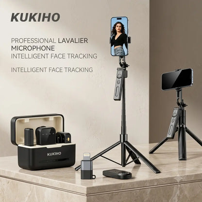Summer Sale！Kukiho Wireless Lavalier Microphone for Iphone Ipad Android with Charging Case Audio Smartphone Audio Smartphone